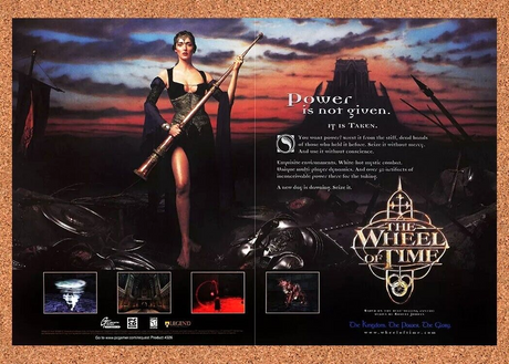 Wheel Of Time PC Original 2002 Ad Authentic Fantasy RPG FPS Video Game Promo