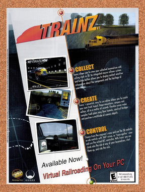 2002 Trainz PC Original Advertisement / Retro Promo v1