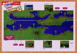 1994 Sonic 3 Angel Island Zone One Map Original Advertisement / Retro Promo vr3