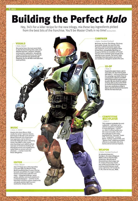 2010 Halo Building The Perfect Halo Original Advertisement / Retro Wall Art v1