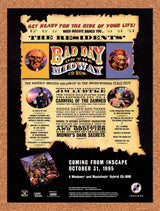 1995 Bad Day On The Midway PC Original Advertisement / Retro Wall Art v1