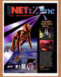 Net Zone PC Original 1997 Ad Authentic Cyberpunk Puzzle Video Game Promo
