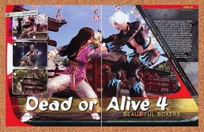 Dead Or Alive 4 Xbox 360 Original 2006 Ad Authentic Tecmo Video Game Promo