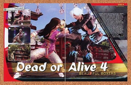 Dead Or Alive 4 Xbox 360 Original 2006 Ad Authentic Tecmo Video Game Promo