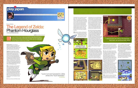 2007 Zelda Phantom Hourglass Nintendo DS Original Advertisement / Retro Promo v1