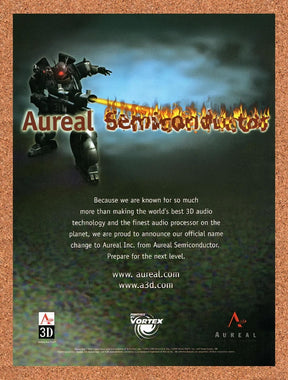 1999 Heavy Gear II Aureal Semiconductor Original Advertisement / Retro Promo v3