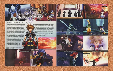Kingdom Hearts PS2 Original 2005 Ad Authentic Squaresoft Disney Video Game Promo