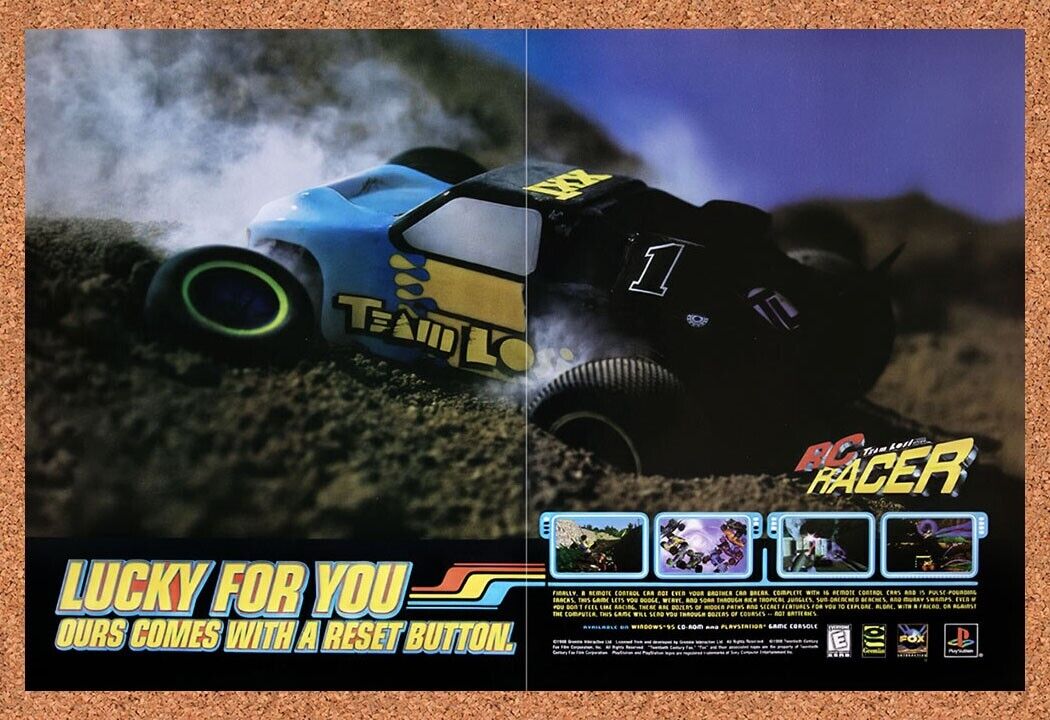 1998 RC Racer PC Original Advertisement / Retro Wall Art v1