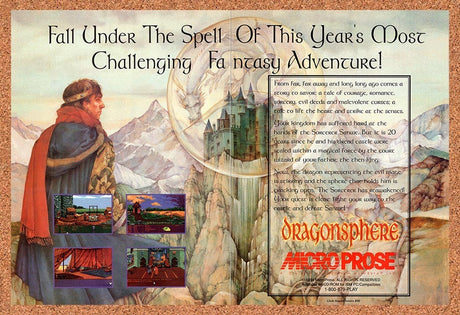 1994 Dragonsphere PC Original Advertisement / Retro Promo v1