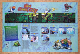 1995 Earthworm Jim New Junk City Map Original Ad / Retro Wall Art v21