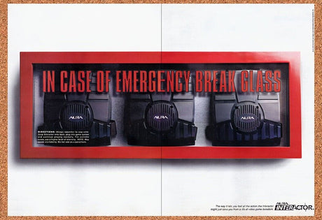 1995 Aura Interactor Force Feedback Original Advertisement / Retro Wall Art v4
