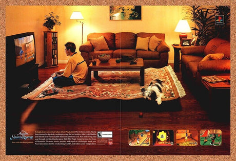 Aladdin Nasira's Revenge PS1 Original 2003 Print Ad Authentic Video Game Promo