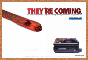 1993 Sega CD Console ASCIIWARE Accessories Original Ad / Retro Wall Art v4