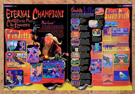 1995 Eternal Champions Challenge From The Dark Side Sega CD Original Ad v1