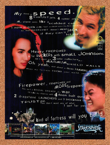 1998 Stratosphere PC Original Advertisement / Retro Wall Art v1