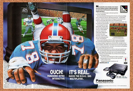 1993 3DO Madden Original Advertisement / Retro Wall Art v5