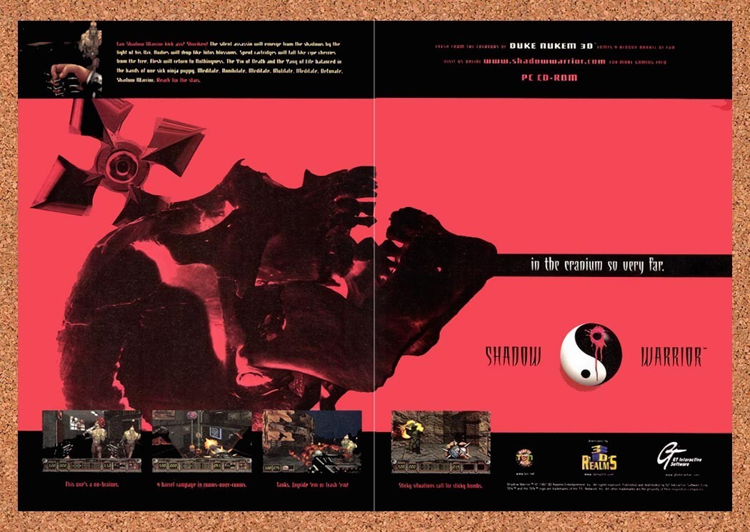 1997 Shadow Warrior PC Original Advertisement / Retro Promo v2