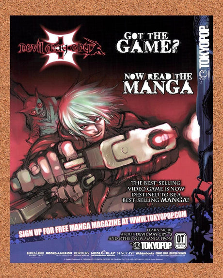 2005 Devil May Cry Manga Original Advertisement / Retro Promo v5