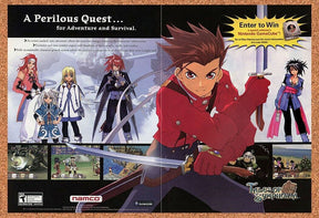 Tales Of Symphonia GameCube Original 2001 Ad Authentic Video Game Promo