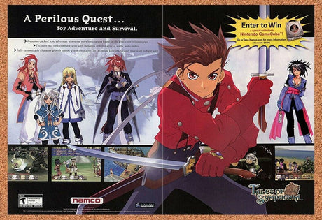 Tales Of Symphonia GameCube Original 2001 Ad Authentic Video Game Promo