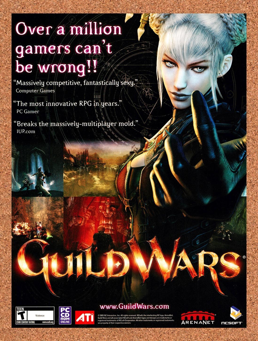 2006 Guild Wars Sorrows Furnace PC Original Advertisement / Retro Promo v2