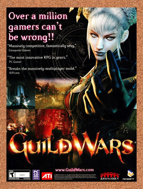 2006 Guild Wars Sorrows Furnace PC Original Advertisement / Retro Promo v2