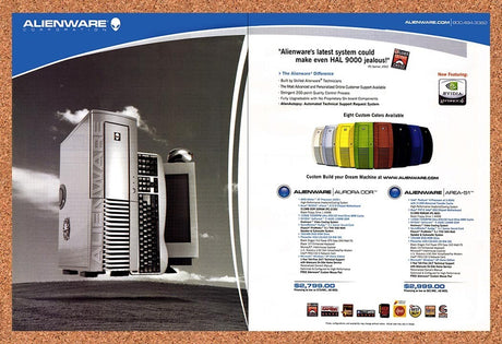 2002 Alienware Corporation Original Advertisement / Retro Promo v3