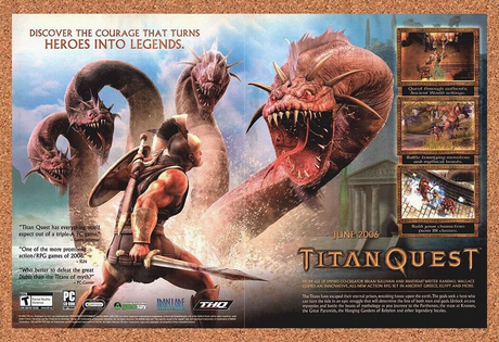 Original 2006 Titan Quest PC Vintage Print Ad - Video Game Promo Wall Art 2