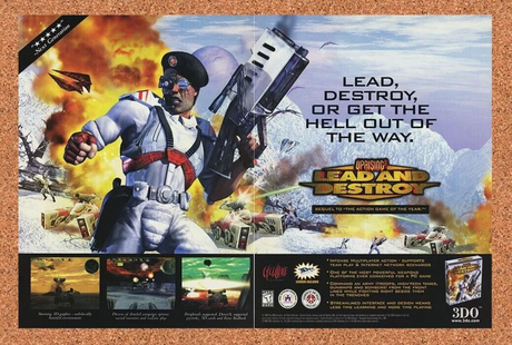 Uprising Lead And Destroy PC Original 2001 Ad Authentic 3DO Video Game Promo