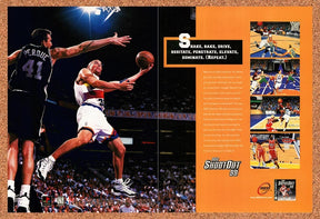 1998 NBA Shootout 99 PS1 Original Advertisement / Retro Promo v1
