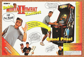 Mortal Kombat II SNES Original 1994 Print Ad Authentic Video Game Contest Promo