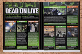 2009 Microsoft Xbox Live Dead On Live Original Advertisement / Retro Wall Art v4