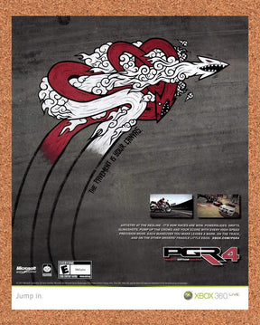 2007 PGR Project Gotham Racing 4 Xbox 360 Original Advert / Retro Promo v1