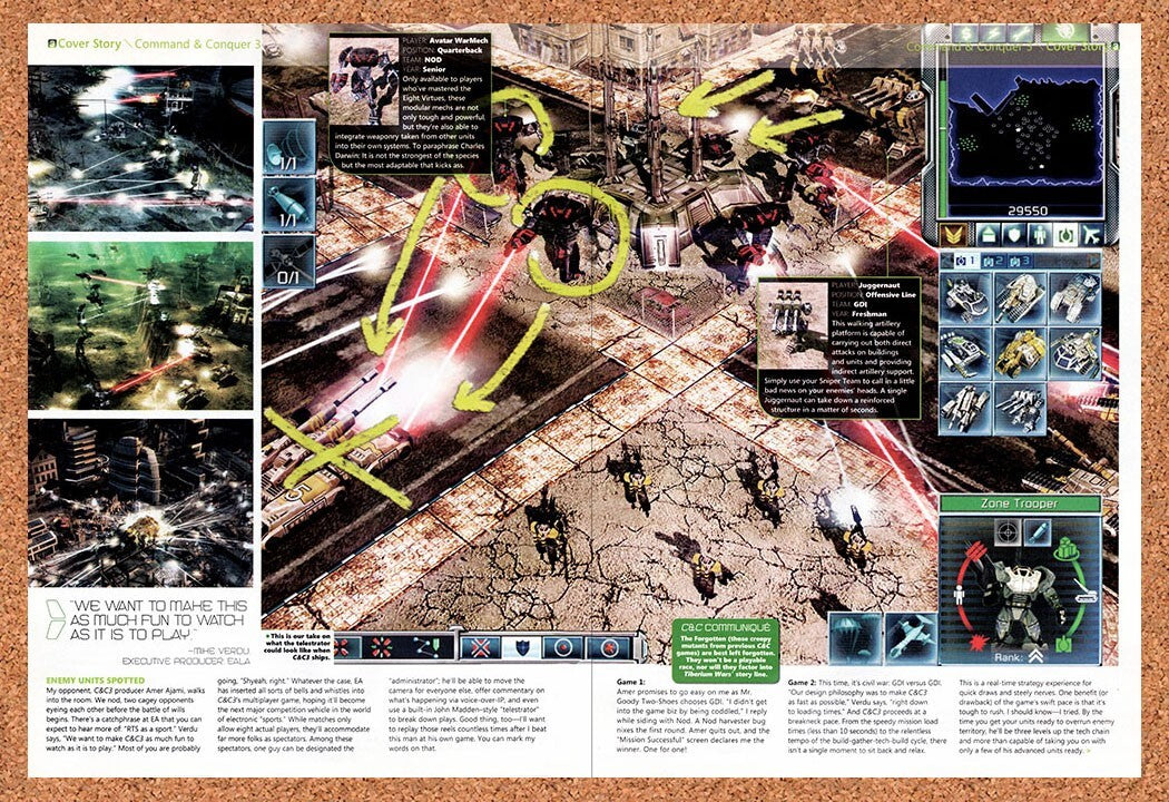 Command & Conquer 3 Tiberium Wars Original 2007 Vintage Ad - Wall Art Promo