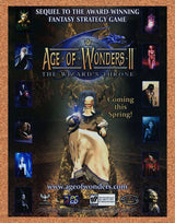 Age Of Wonders II Wizard's Throne PC Original 2004 Ad Authentic Game Promo v2
