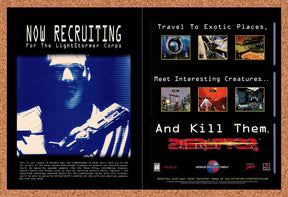 1997 Disruptor PS1 Original Advertisement / Retro Promo v1