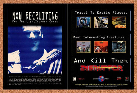 1997 Disruptor PS1 Original Advertisement / Retro Promo v1