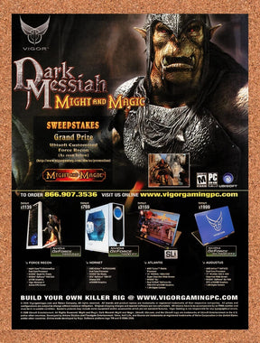 2006 Might And Magic Dark Messiah Vigor Sweepstakes Original Ad / Promo v5