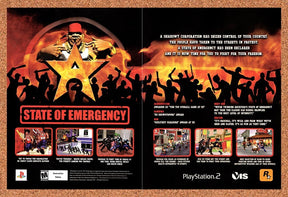 2002 State Of Emergency PS2 Original Advertisement / Retro Promo v1