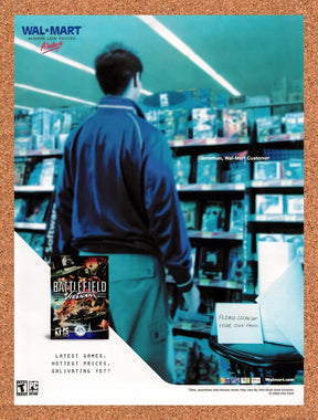 2004 Battlefield Vietnam Wal-Mart Original Advertisement / Retro Promo v4