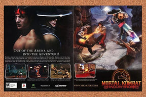 2005 Mortal Kombat Shaolin Monks PS2 Original Advertisement / Retro Promo v1