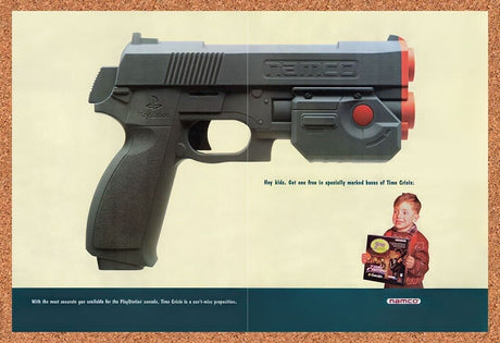 1997 Time Crisis PS1 Original Advertisement / Retro Wall Art v2