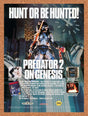 Predator 2 Genesis Original 1994 Ad Authentic Sega Video Game Promo Art