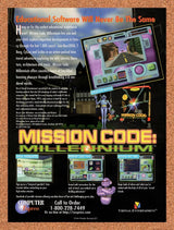 1995 Mission Code Millennium PC Original Advertisement / Retro Promo v1
