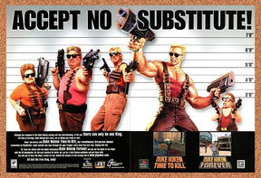 Duke Nukem 3D Forever PS1 Original 2000 Print Ad Authentic Video Game Promo