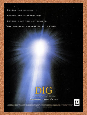 1995 The Dig PC Original Advertisement / Retro Promo v3