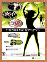 2008 Dance Dance Revolution Universe 2 Xbox 360 Original Ad / Retro Wall Art v1