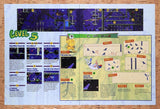 1995 Earthworm Jim Level 5 Map Original Advertisement / Retro Wall Art v20