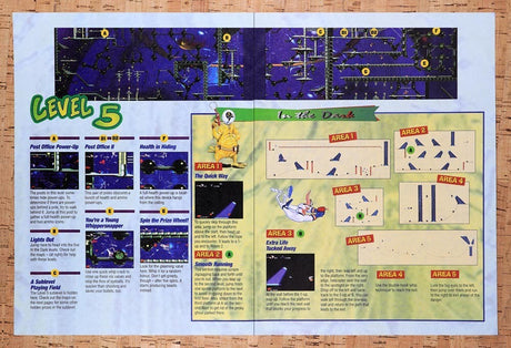 1995 Earthworm Jim Level 5 Map Original Advertisement / Retro Wall Art v20