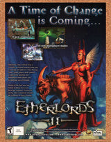 Etherlords 2 PC II Original 2005 Ad Authentic Online RPG Video Game Promo v1
